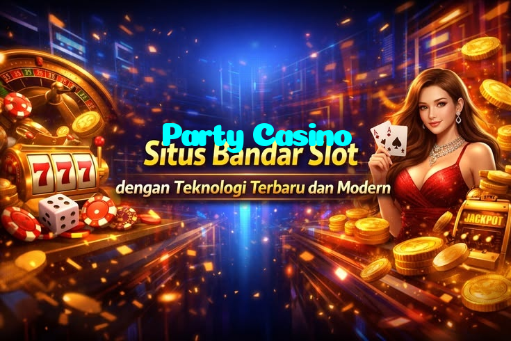 Party Casino casino presented on mobile device in Pakistan with slots and live games